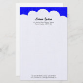 Cloud Top - Blue II Briefpapier (Vorne/Hinten)