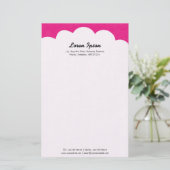 Cloud Top - Crimson Briefpapier (Stehend Vorderseite)