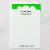 Cloud Top - Green Briefpapier (Vorne/Hinten)