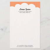 Cloud Top - Peach Briefpapier (Vorderseite)