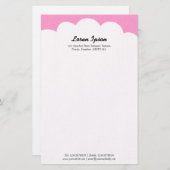 Cloud Top - Rosa Briefpapier (Vorne/Hinten)