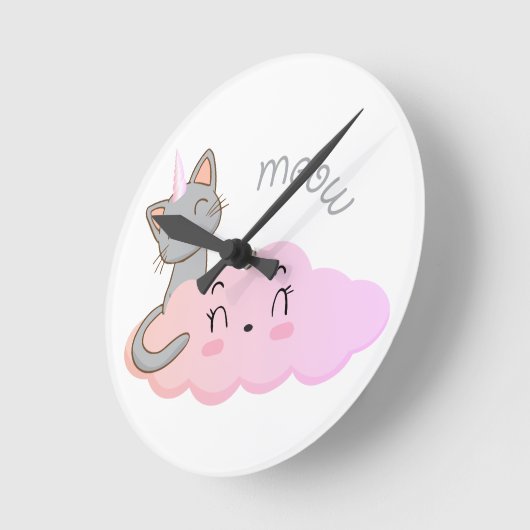 Cloud-Uhr Runde Wanduhr (Winkel)