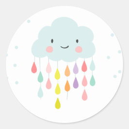 Cloud Umschlag Aufkleber Aufkleber Babydusche Spri