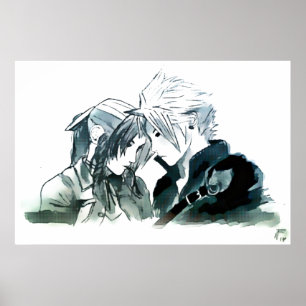Cloud und Aerith Poster