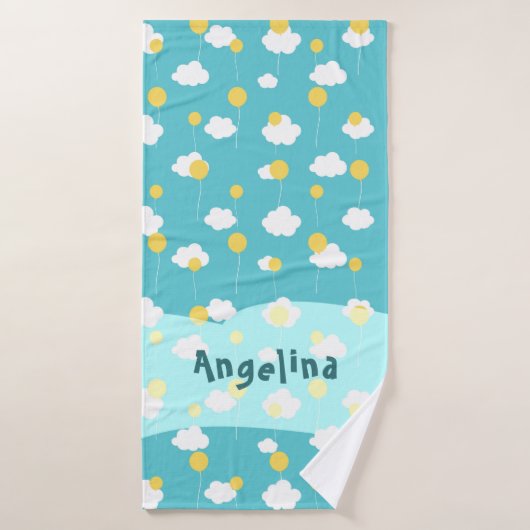 Cloud und Ballon Niedlich Badehandtuch (Badehandtuch)