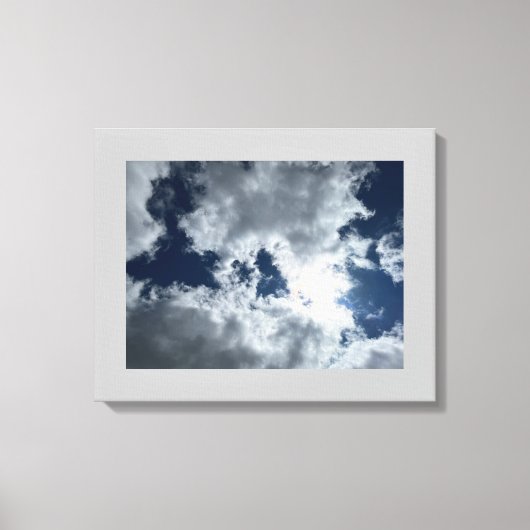 Cloud und Sun #4 Stretched Canvas Print Leinwanddruck (Vorderseite)