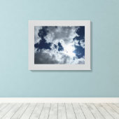 Cloud und Sun #4 Stretched Canvas Print Leinwanddruck (Insitu (Holzboden))