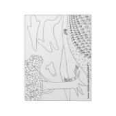 Cloud-Verkleidung in der Park-Kontur - Farbnotizen Notizblock (Rotiert)