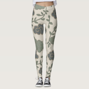 Cloud-Vine-Harmonie - Batik-Motiv Bali Leggings