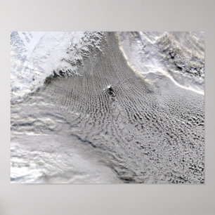 Cloud-Vorstöße auf der Insel Jan Mayen Poster