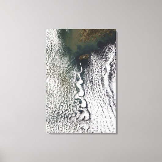 Cloud-Vorstöße von Cheju Do, Südkorea Leinwanddruck (Vorderseite)