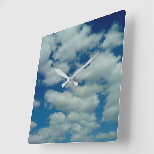 Cloud Wall Clock Quadratische Wanduhr (Winkel)