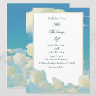 Cloud Wedding Einladung