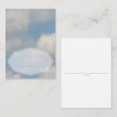 Cloud Wedding Platzkarte (Vorne/Hinten)