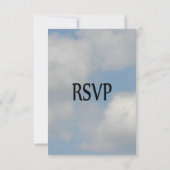 Cloud Wedding RSVP Karte (Rückseite)