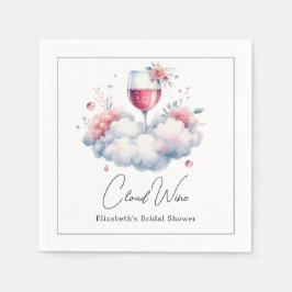 Cloud Wine Brautparty Serviette