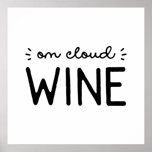 Cloud Wine Poster (Vorne)