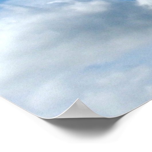 Cloud Wolf Head Poster (Ecke)