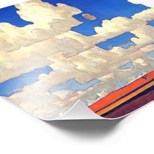 "Cloud World" von Maynard Dixon Fotodruck (Ecke)