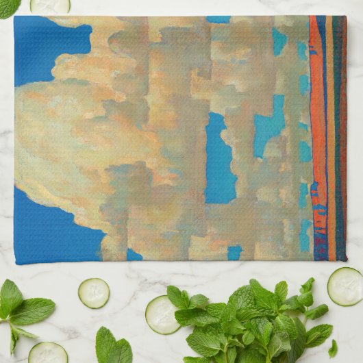 Cloud World von Maynard Dixon Geschirrtuch (Gefaltet)