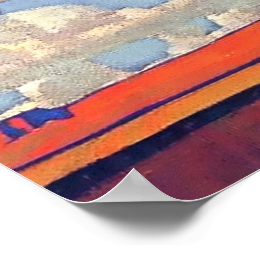 "Cloud World" von Maynard Dixon Poster (Ecke)