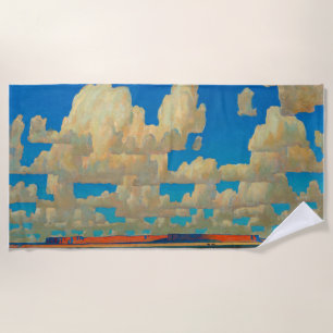 Cloud World von Maynard Dixon Strandtuch
