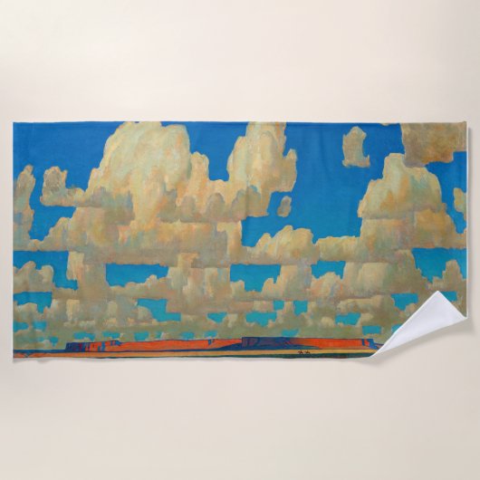 Cloud World von Maynard Dixon Strandtuch (Vorderseite)
