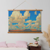Cloud World von Maynard Dixon Wandteppich Mit Holzrahmen (Schlafzimmer)