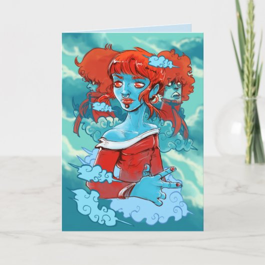 Cloud-Zombies-Grußkarte Karte (Vorderseite)