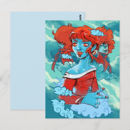 Cloud-Zombies-Postkarte Postkarte (Vorne/Hinten)