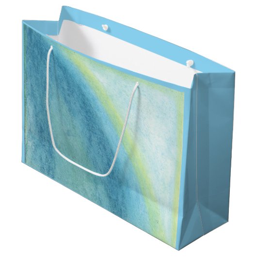 Cloudburst Große Geschenktüte (Vorderseite Schrägansicht)