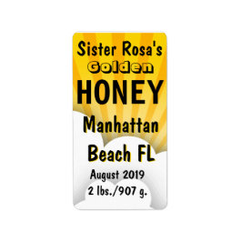 Cloudburst Honey Jar Personalisiert Adressaufkleber