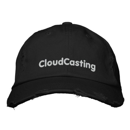 CloudCasting-Hut Bestickte Baseballkappe (Vorderseite)