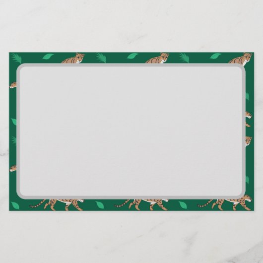 Clouded Leopard Briefpapier (Vorderseite)