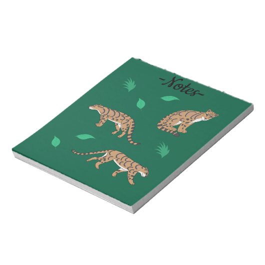 Clouded Leopard Notizblock (Rotiert)
