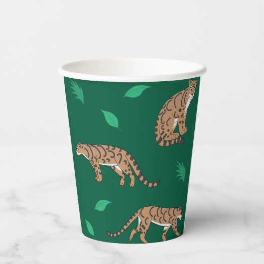 Clouded Leopard Pappbecher (Rückseite)