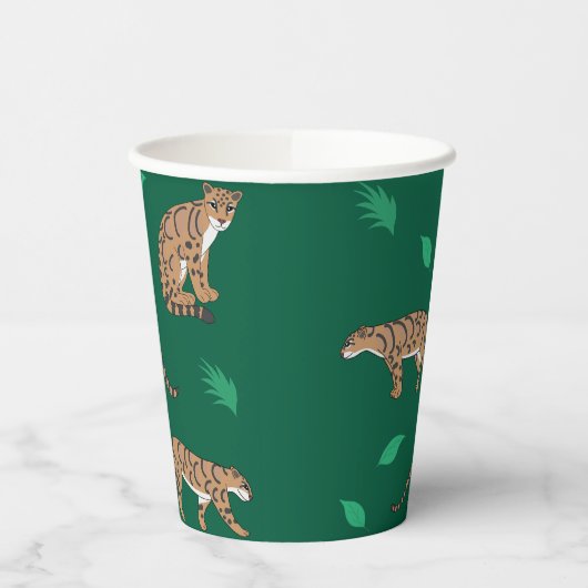 Clouded Leopard Pappbecher (Links)