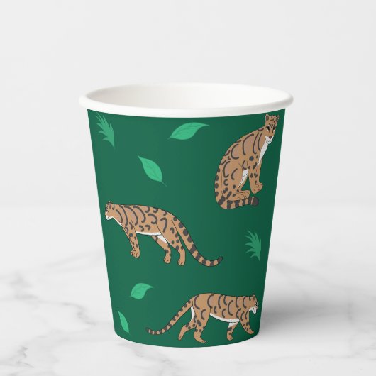 Clouded Leopard Pappbecher (Vorderseite)