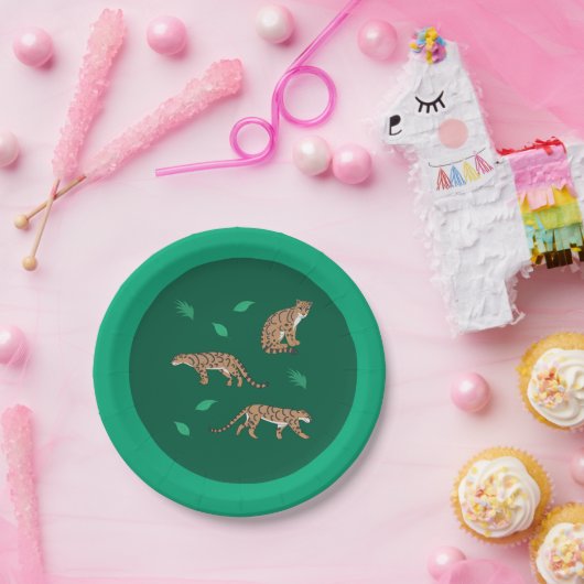 Clouded Leopard Pappteller (Party)