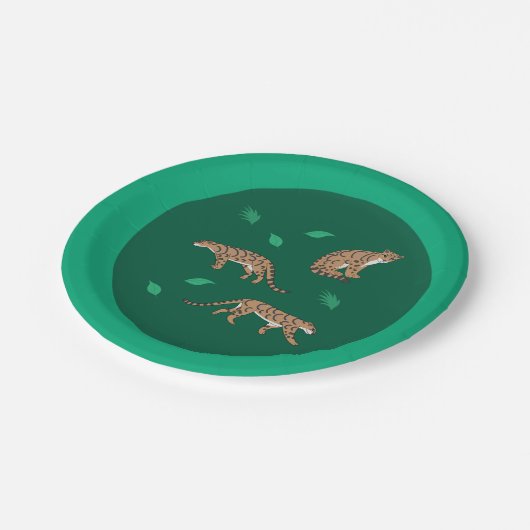 Clouded Leopard Pappteller (Schrägansicht)