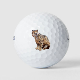 clouded leopard photograph jungle big cat animal golfball