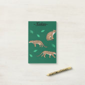 Clouded Leopard Post-it Klebezettel (Auf Schreibtisch)