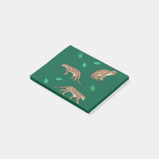 Clouded Leopard Post-it Klebezettel (angewinkelt)