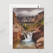 Cloudland Canyon Staat Park Cloudy Postkarte (Vorne/Hinten)