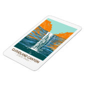 Cloudland Canyon Staat Park Georgia Vintag Magnet (Linke Seite)