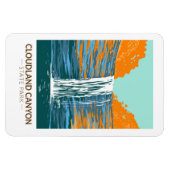 Cloudland Canyon Staat Park Georgia Vintag Magnet (Horizontal)