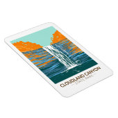 Cloudland Canyon Staat Park Georgia Vintag Magnet (Rechte Seite)