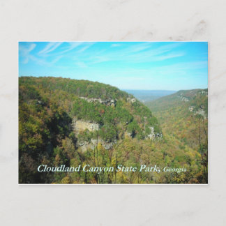 Cloudland Canyon Staat Park Postcard Postkarte