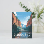Cloudland Canyon Staat Park Postkarte (Stehend Vorderseite)