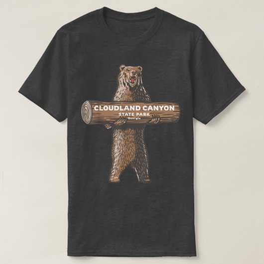Cloudland Canyon State Park Georgia Bear Vacation  T-Shirt (Design vorne)